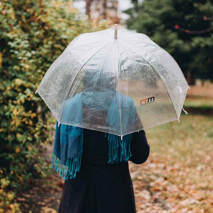 5x Clear Transparent Rain Walking Umbrella Parasol PVC Dome Wedding Party Favour