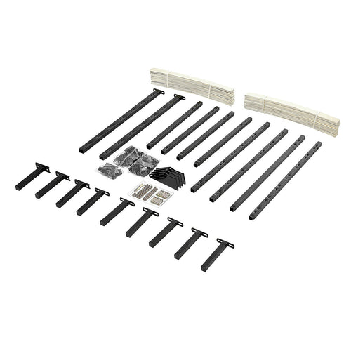 Metal Bed Frame for Queen Mattress – Black Powder-Coated Steel Base