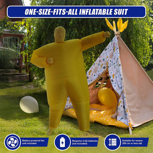 Inflatable Plain Yellow Fancy Dress Costume