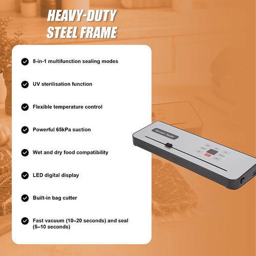 Food Vacuum Sealer Machine | Cordless, Pack of 30 Wet & Dry Bags