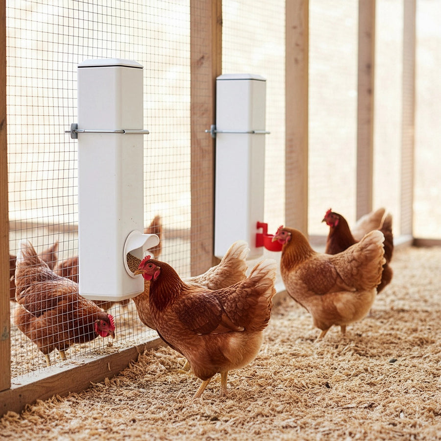 Automatic Chicken Feeder and Waterer Set with 4L Containers