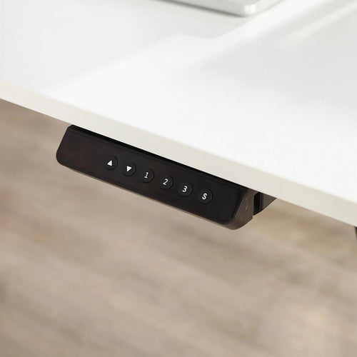 L Shaped Sit Stand Desk Electric Height Adjustable Corner Table