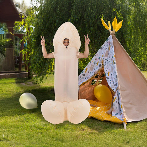 Willy Fancy Dress Inflatable Suit -Fan Operated Costume