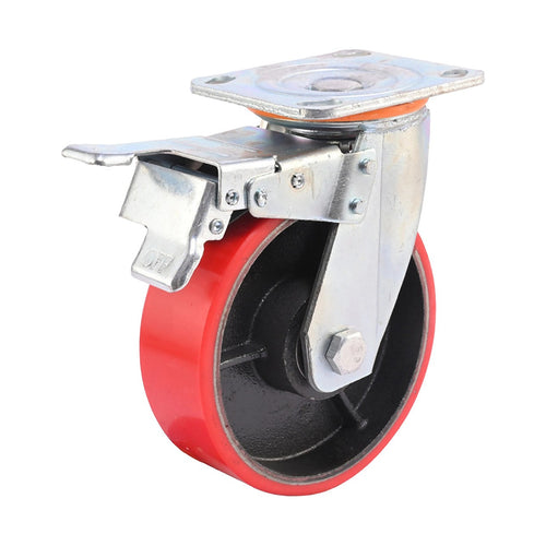 4 Pack 6 Inch Castor Wheels Heavy Duty 500kg Swivel with Brake