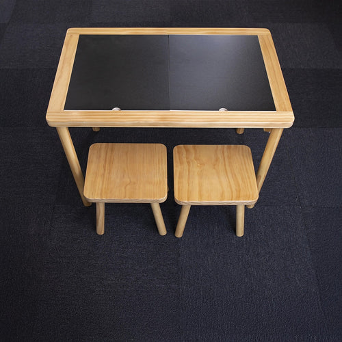 5m² Black Carpet Tiles Set – Commercial & Home Flooring for Office, Retail & Living Areas