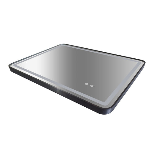 Rectangular Mirror LED Anti-Fog Illuminated Bathroom Living Room - 90 x 70cm