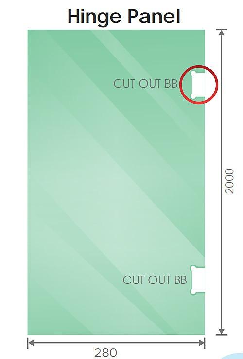 90x90cm Double Door Corner Shower Screen with Nickel Brackets and Brass Hinges, Square double pull Handle