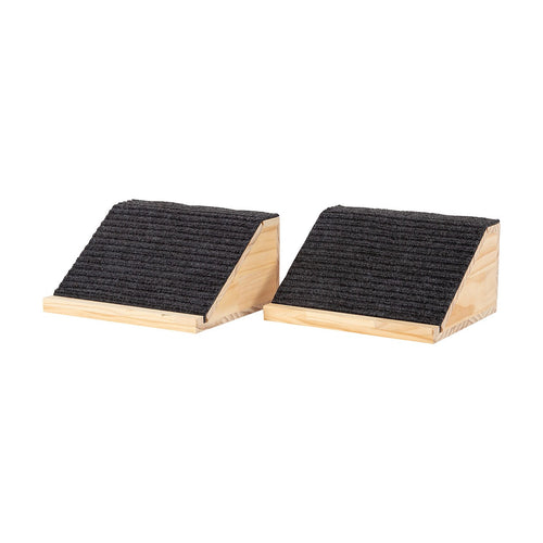 Wooden Pet Ramps 2 Pack Non Slip Dog & Cat Ramps for Stairs