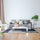 200x300cm Large Floor Blue Abstract Rug – Modern Area Carpet for Bedroom, Living Room, Lounge or Home Décor Mat