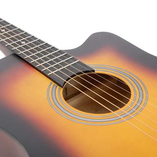 38" Full Size Acoustic Guitar – Wooden Beginner Guitar for Adults & Teens