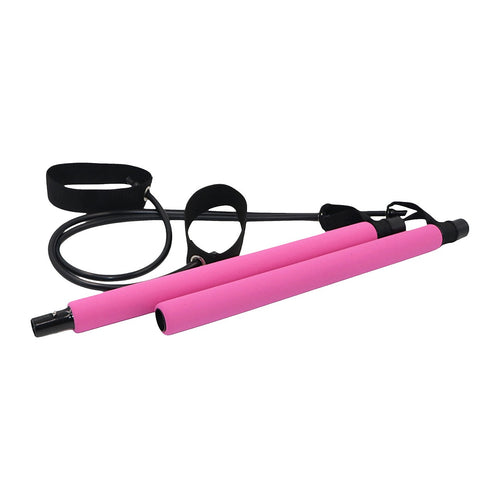 14-Piece Pilates Bar Kit with Resistance Bands & Belt – Versatile Home Fitness Pedal Puller for Full-Body Workouts