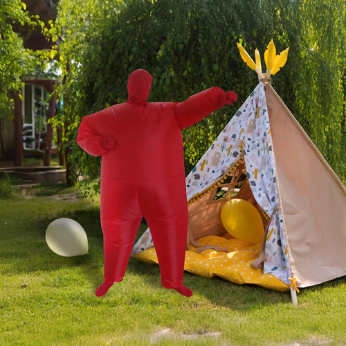 Inflatable Plain Red Fancy Dress Costume