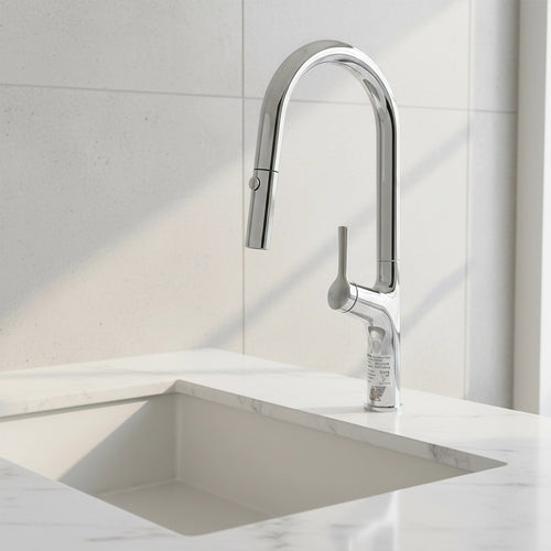 Kitchen Laundry Bathroom Basin Sink Mixer Tap – Pull Out Faucet in Chrome