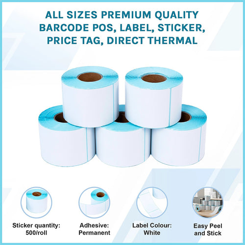 Premium Quality Barcode POS Labels, Stickers & Price Tags – Direct Thermal 60 x 50mm
