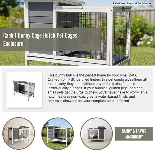Rabbit Bunny Cage Hutch Pet Cages Enclosure