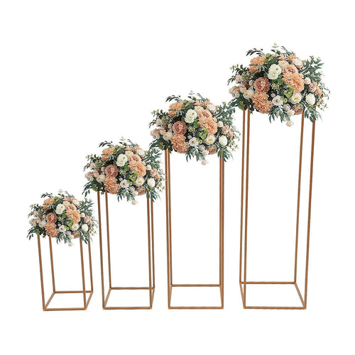 Rose Gold Metal Flower Stand