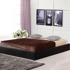 PU Leather Double Bed Ensemble Frame