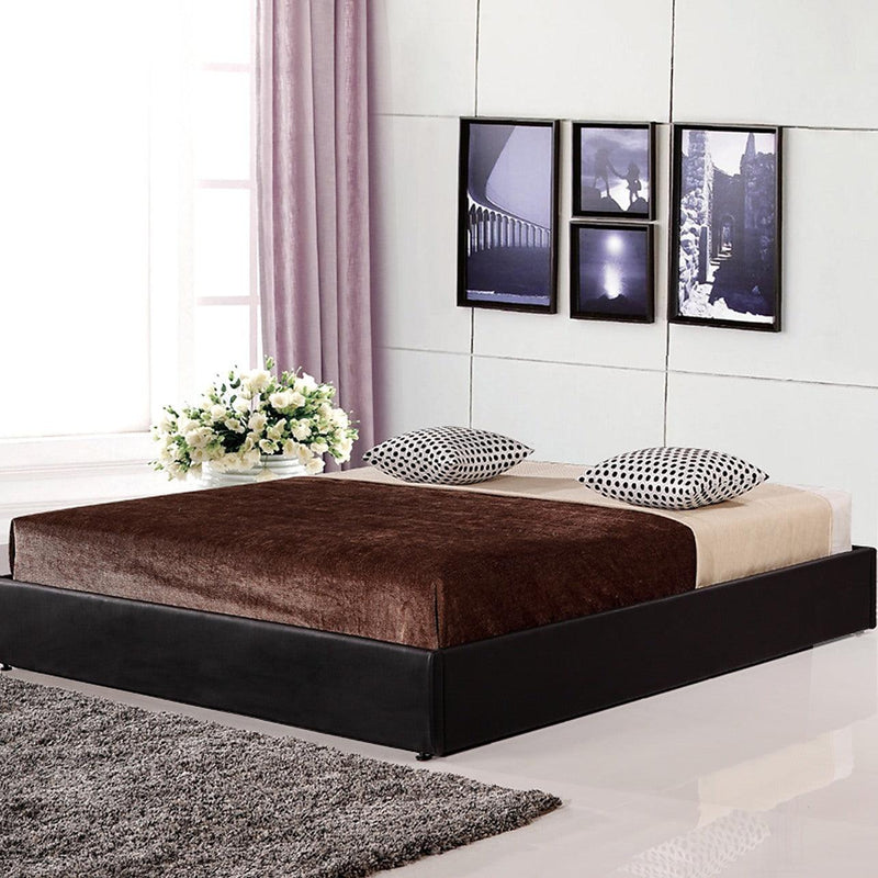 PU Leather Double Bed Ensemble Frame Home Improvement, Furniture, DIY