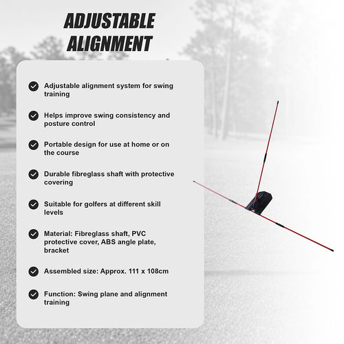 Golf Swing Trainer Portable Multi Functional Alignment Training Aid