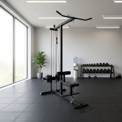 Lat Pulldown & Low Row Machine – Multi-Function Fitness Equipment for Full Body Gym Training