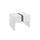 Brass Shower Door Square double pull Handle in White