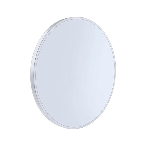 70cm Round Wall Mirror Bathroom Makeup Mirror by Della Francesca - White