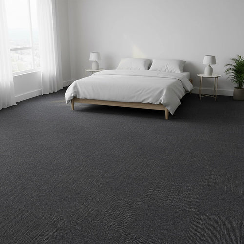 Premium Carpet Tiles in Charcoal – 5m² Pack for Home, Office & Commercial Flooring