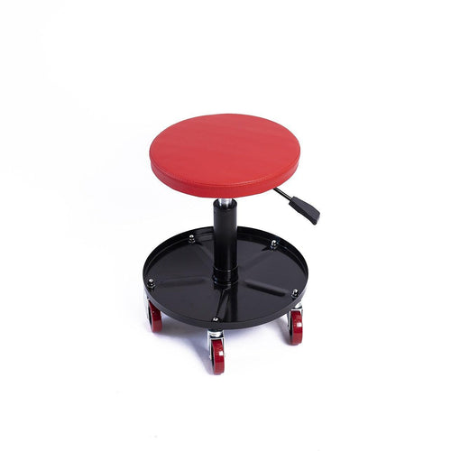  Rolling Shop Stool Mechanics Garage Stool Adjustable Work Seat Creeper