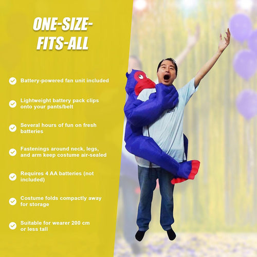 Gorilla Fancy Dress Inflatable Suit -Fan Operated Costume