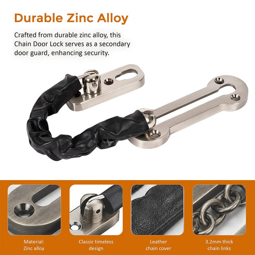 Door Chain Lock Anti-Theft Security Guard Bolt Latch