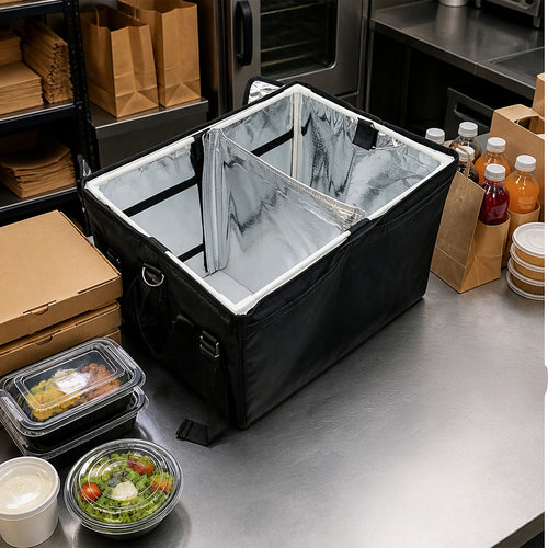 62L Insulated Food Delivery Bag with Motorcycle Rear Rack Kit