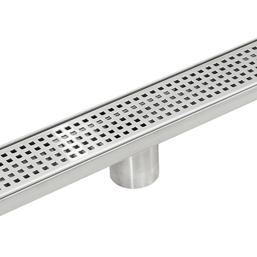 100cm Bathroom Shower Stainless Steel Grate Drain w/ Centre outlet Floor Waste