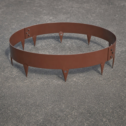 Steel Tree Rings – 60cm Garden Edging with Ground Spikes
