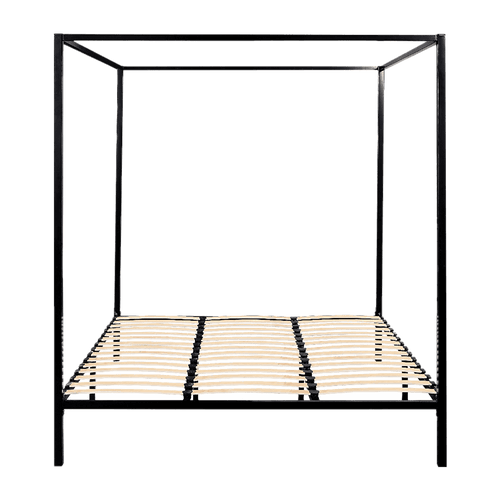 4 Four Poster King Bed Frame - Black
