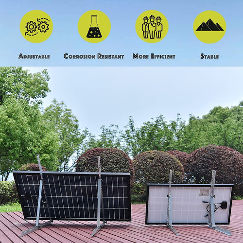 71cm Solar Panel RV Tilt Mount Brackets Roof Flat Surface