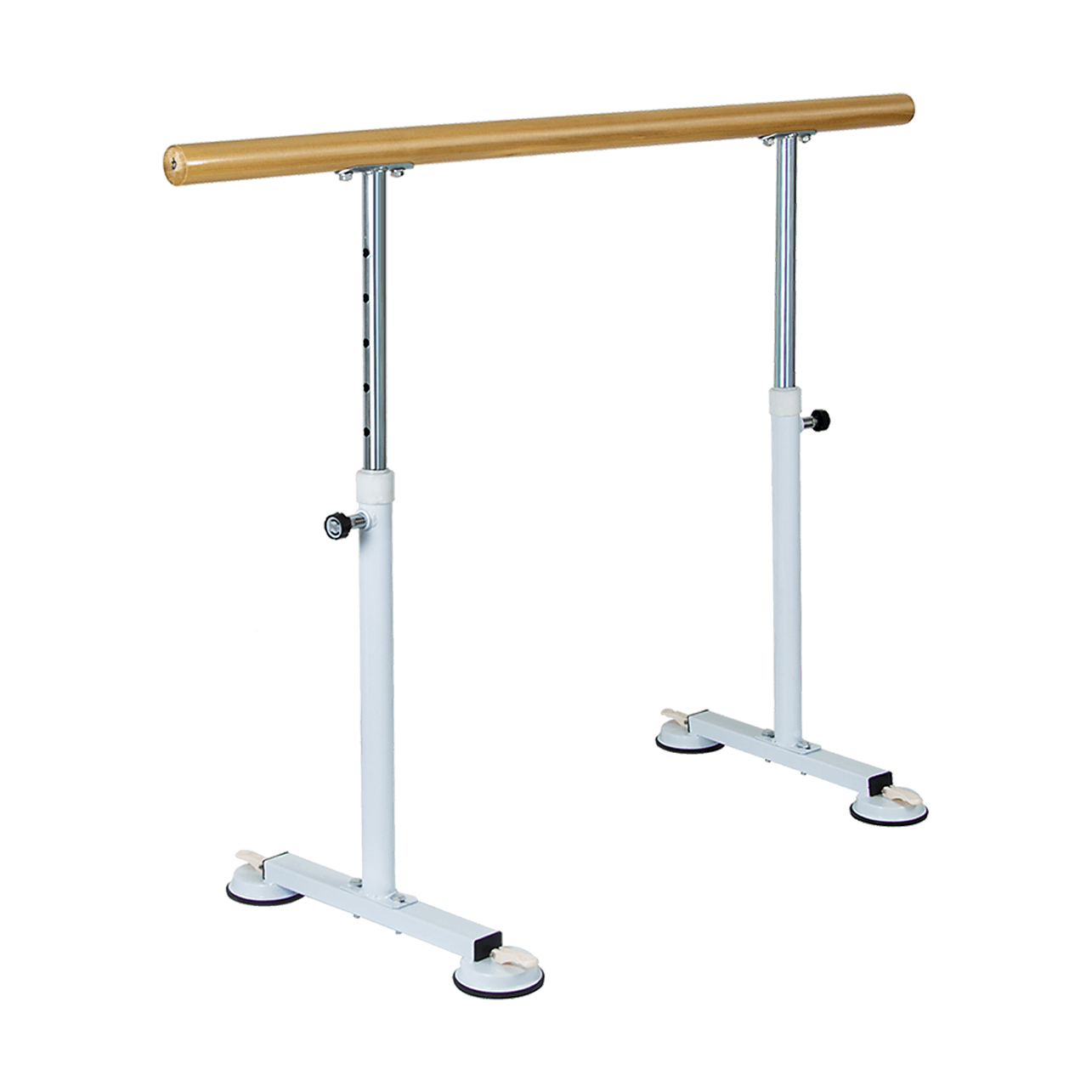 Wooden Portable Ballet Bar Stretch Barre Dance Bar 1.5M Freestanding Ballet Bar Sports Fitness Pilates Toning Yoga