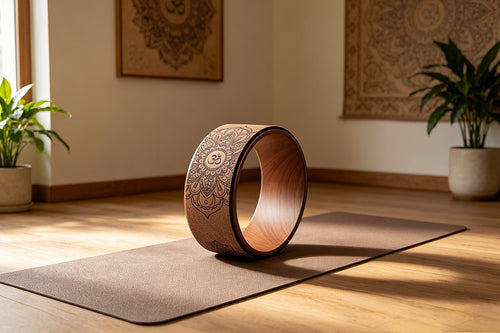 Cork Yoga Wheel 33cm Backbend Stretching Yoga Prop