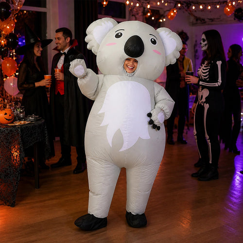 Adult Inflatable Koala Costume Blow Up Australian Animal Fancy Dress Suit