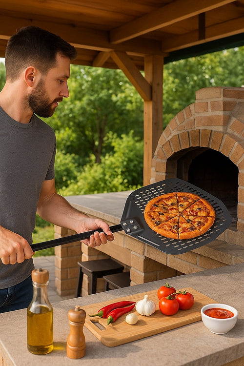Pizza Paddle Peel Woodfire Outdoor Oven Aluminium