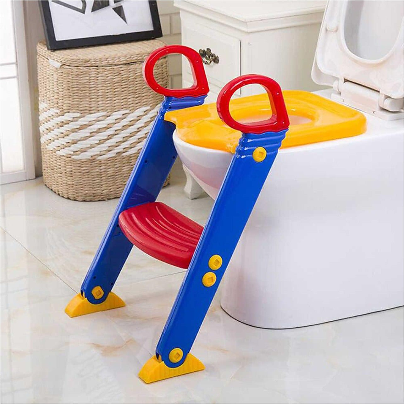 Clearance! Potty Training Toilet Seat with Step Stool Ladder for Kids and  Baby Adjustable Toddler Toilet Training Seat