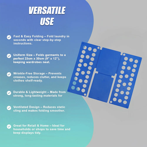 Adult Clothes Folder Organiser – Easy Fold Laundry Board for Shirts & Jumpers