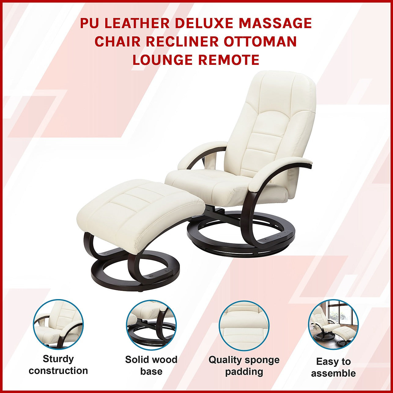 Reclining massage chair with ottoman cheap