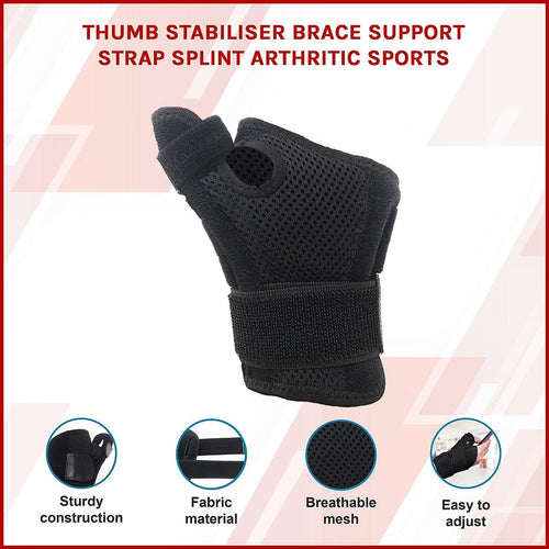 Thumb Stabiliser Brace Support Strap Splint Arthritic Sports 