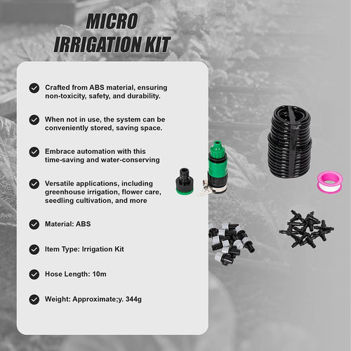 10m Irrigation Hose Garden Kit