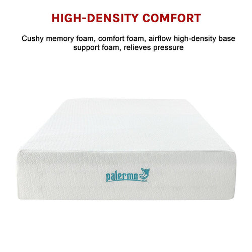 Palermo Double Mattress 30cm Memory Foam Green Tea Infused CertiPUR Approved