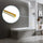 120cm Frameless Glass Bath Screen with Channel and Brass Hinges - Gold