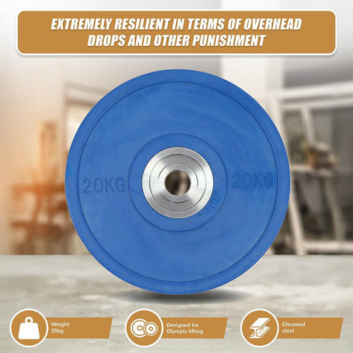 20kg PRO Olympic Rubber Bumper Weight Plate