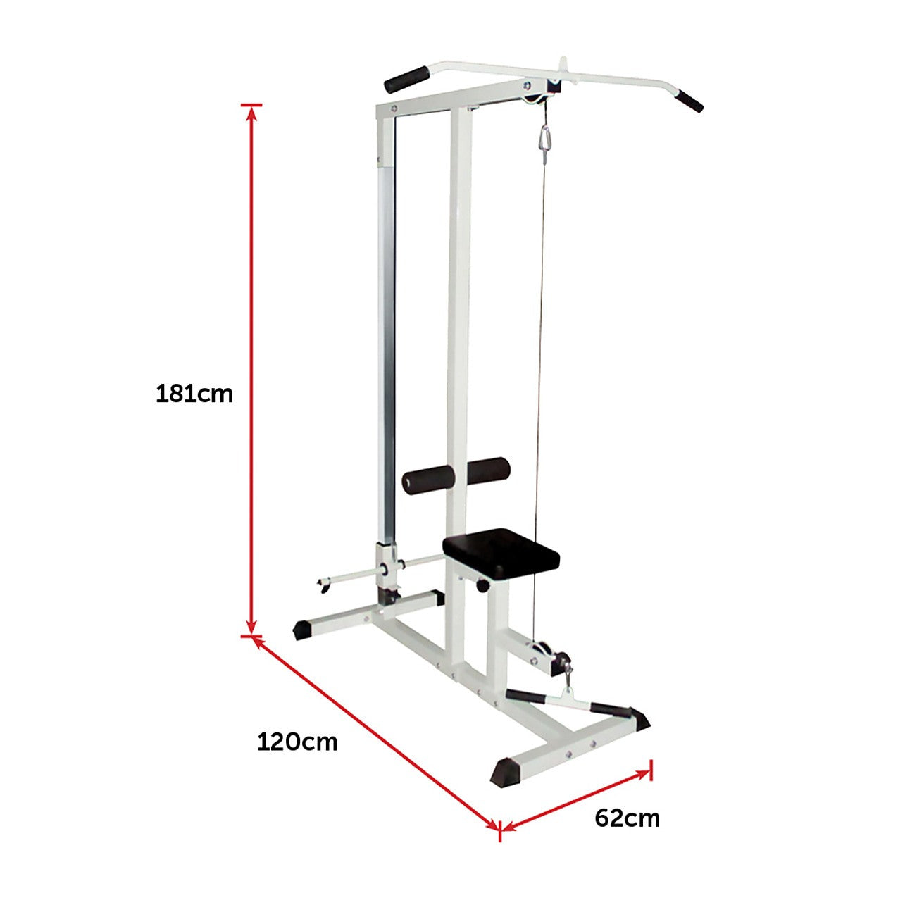 Pull String Workout Bench HOME FITNESS MUTLI GYM LAT PULL DOWN WORKOUT MACHINE BENCH EXERCISE ...