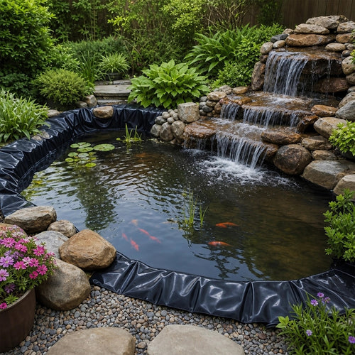6x8m LDPE Pond Liner 0.5mm Heavy Duty Waterproof Sheet