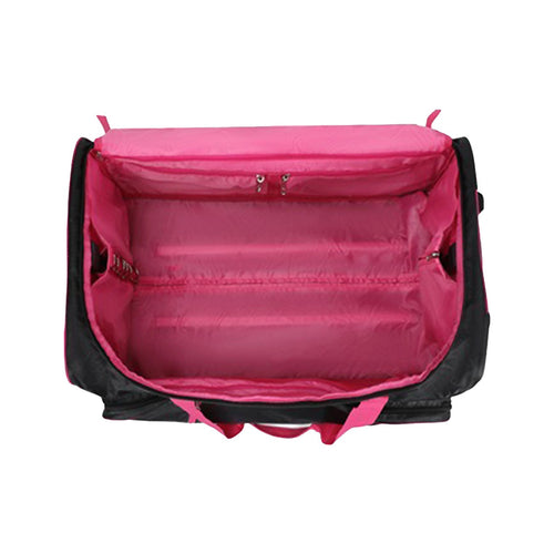 736.6 mm Heavy Duty Rolling Dance Bag with Built-In Garment Rack for Travel & Competitions